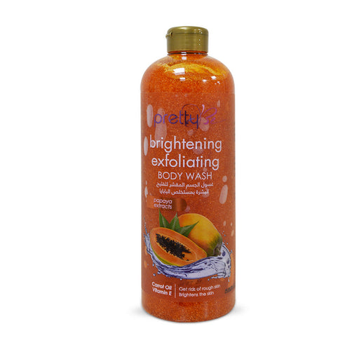 1Litre Pretty Be Brightening Exfoliating Body Wash Papaya Extracts