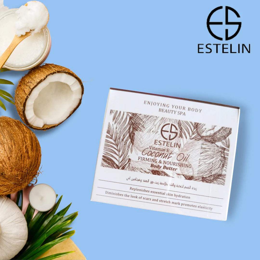 Estelin Vitamin E Coconut Oil Body Care 4 Piece Set ES-0140