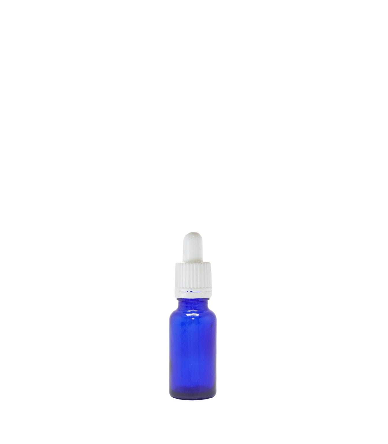 20ml Blue Glass Dropper Bottle With White Pipette