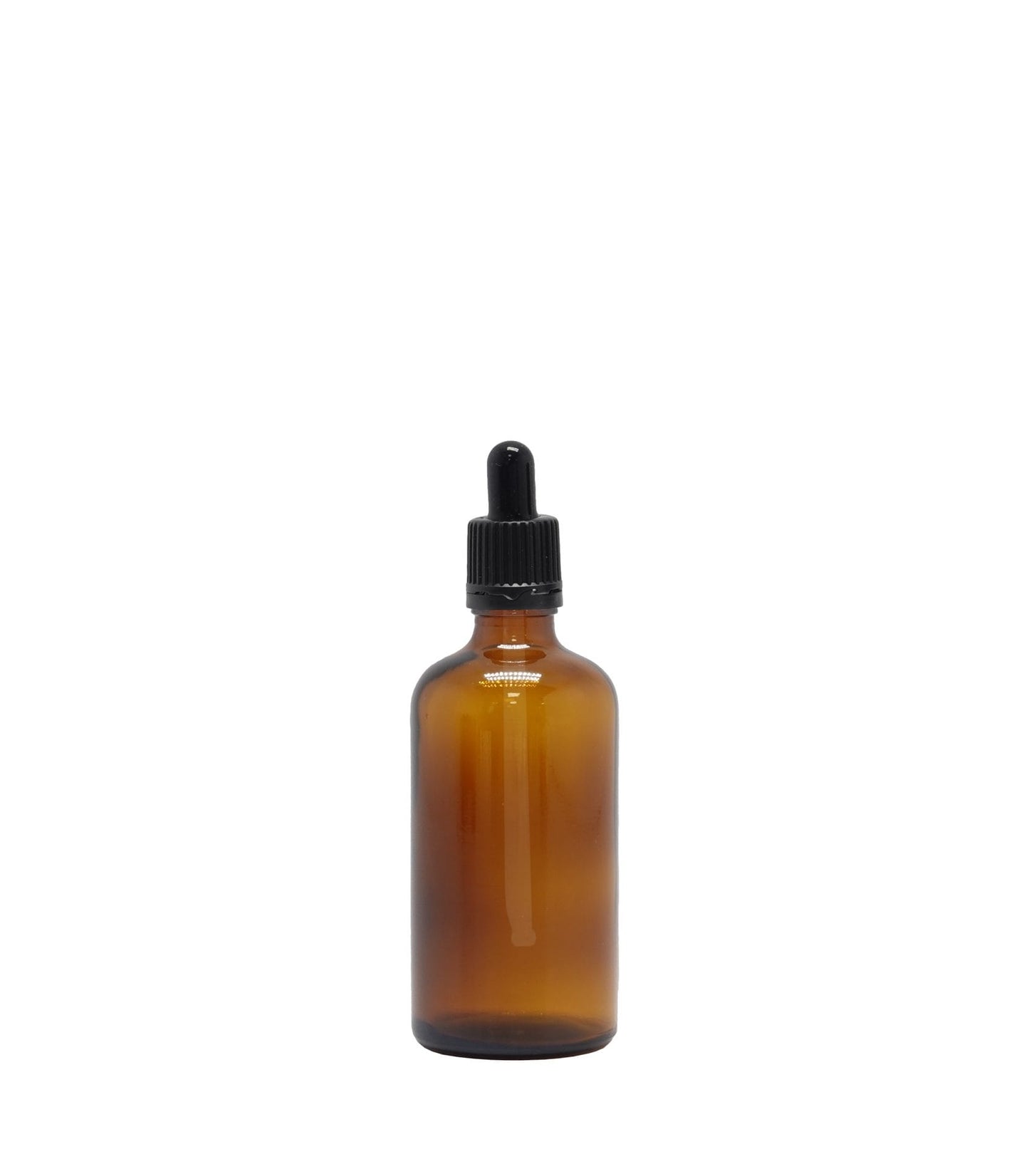 50ml Amber Glass Dropper Bottle With Black Pipette