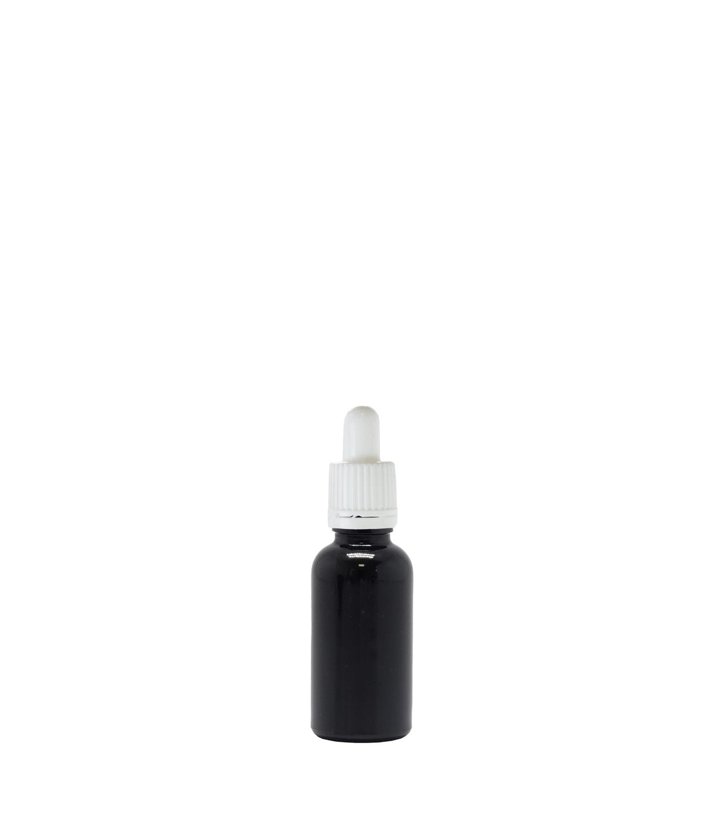 50ml Black Glass Dropper Bottle With White Pipette Box Of 88 Units