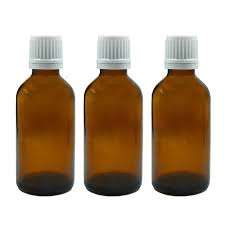 100ml Amber Glass Dropper Bottle With White Slow Flow Cap Pack Of 25 Units