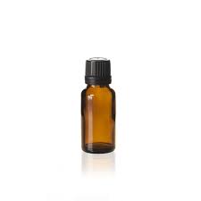 20ml Amber Glass Dropper Bottle With Black Slow Flow Screw Cap Pack Of 25 Units