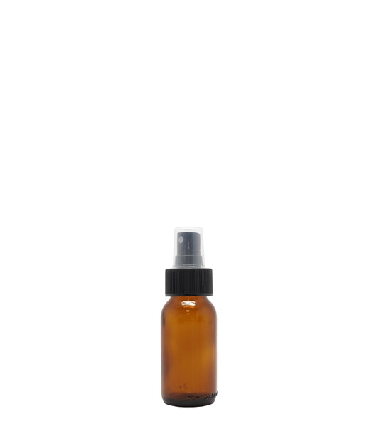 50ml Amber Generic Glass Bottle With Black Mist Spray Box Of 110 Units