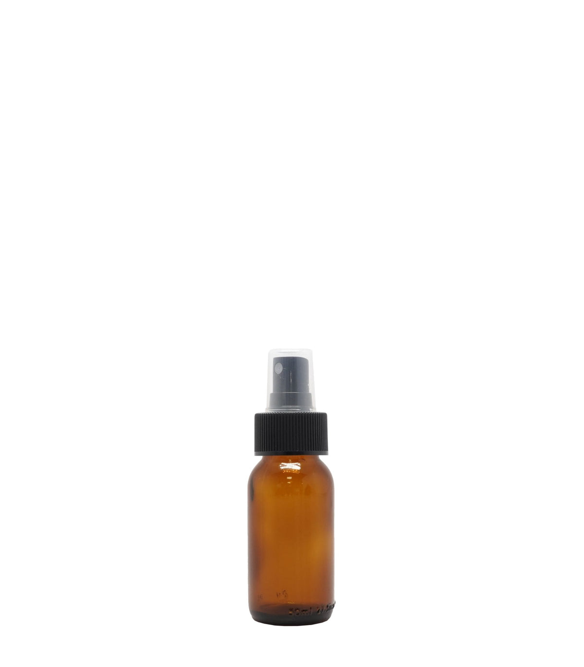 50ml Amber Generic Glass Bottle With Black Mist Spray Box Of 50 Units