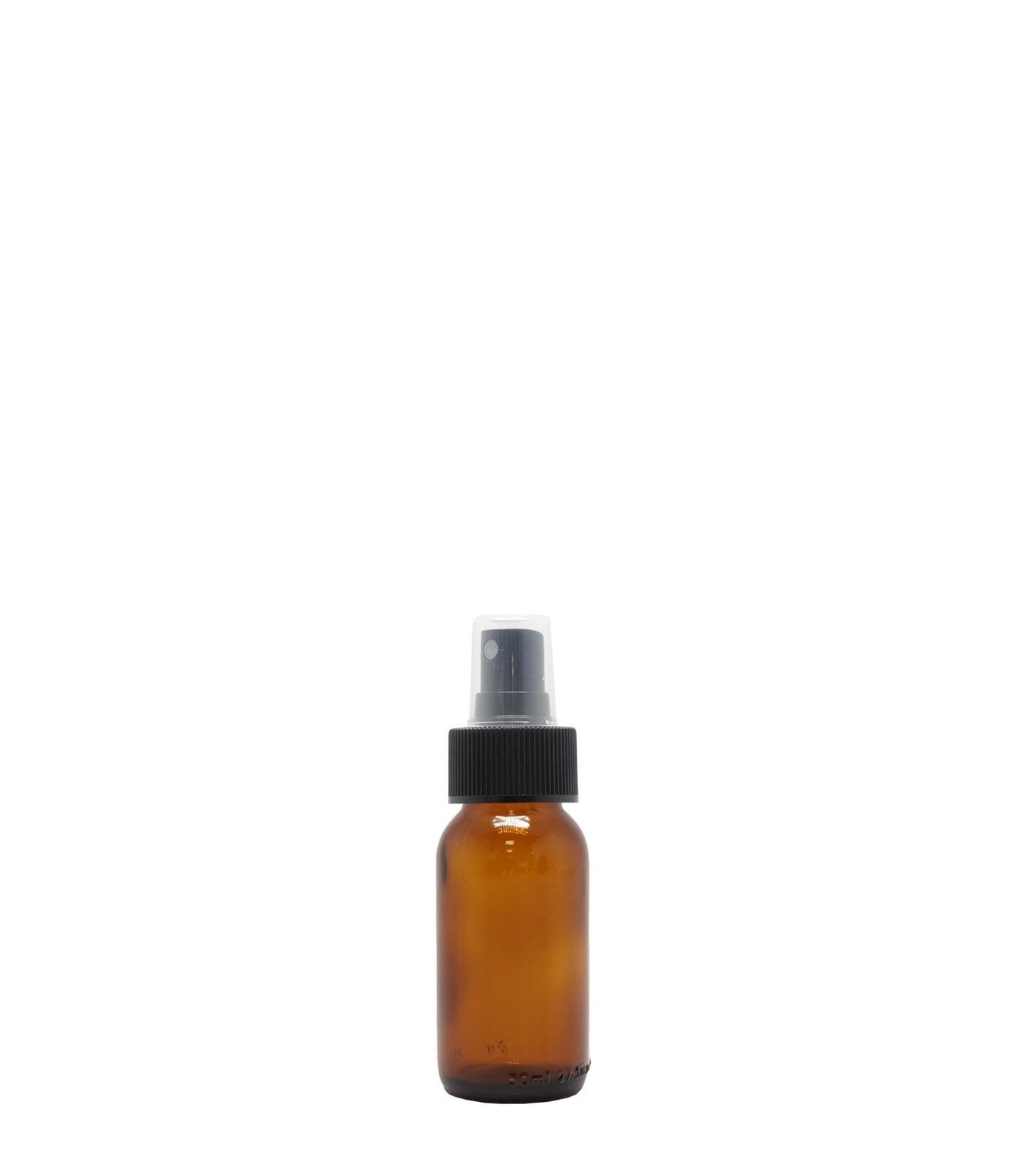 50ml Amber Generic Glass Bottle With Black Mist Spray Pack Of 25 Units