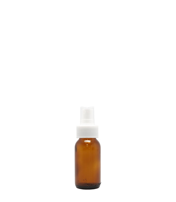 50ml Amber Generic Glass Bottle With White Mist Spray Box Of 50Units