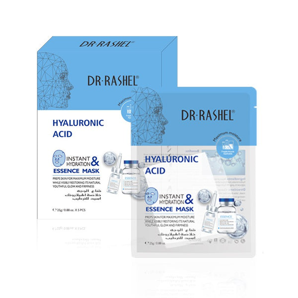 Dr.Rashel Hyaluronic Acid Instant Hydration & Essence Mask Pack Of 5 DRL-1495