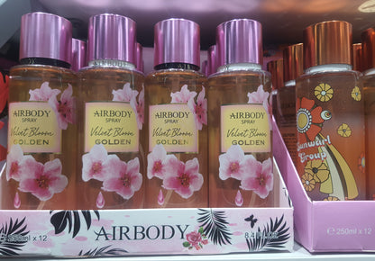 250ml Airbody Spray Body Mist Random Flavour Pack Of 12 Units