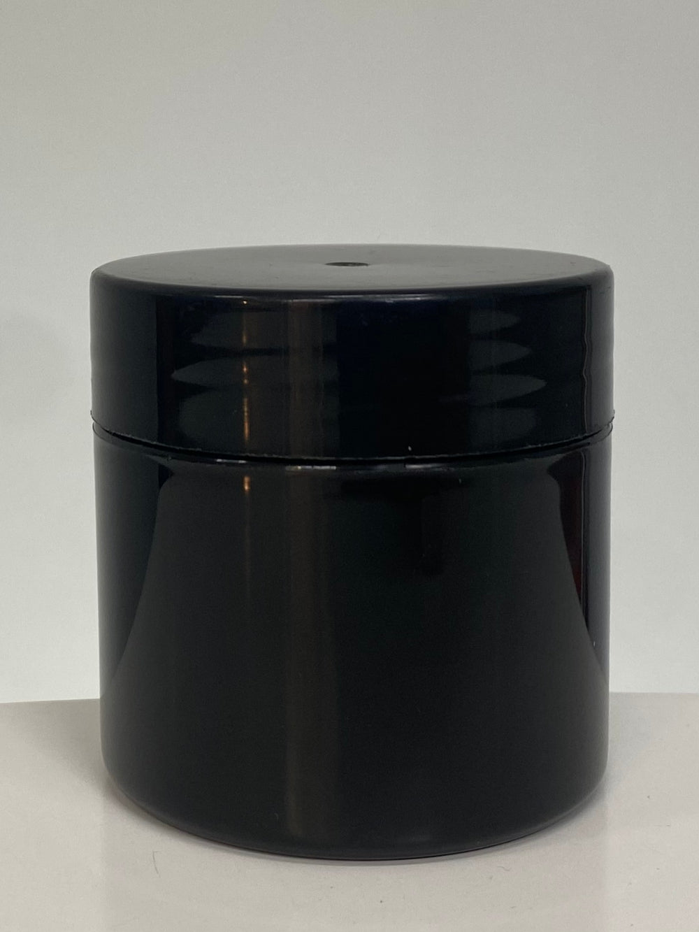 250g Black Cosmo Jar Black Lid