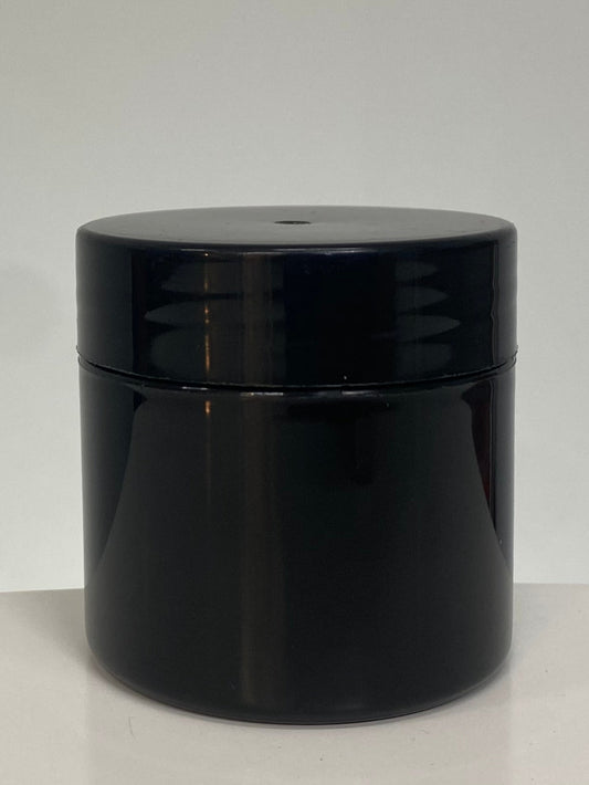 125g Black Cosmo Jar Black Lid