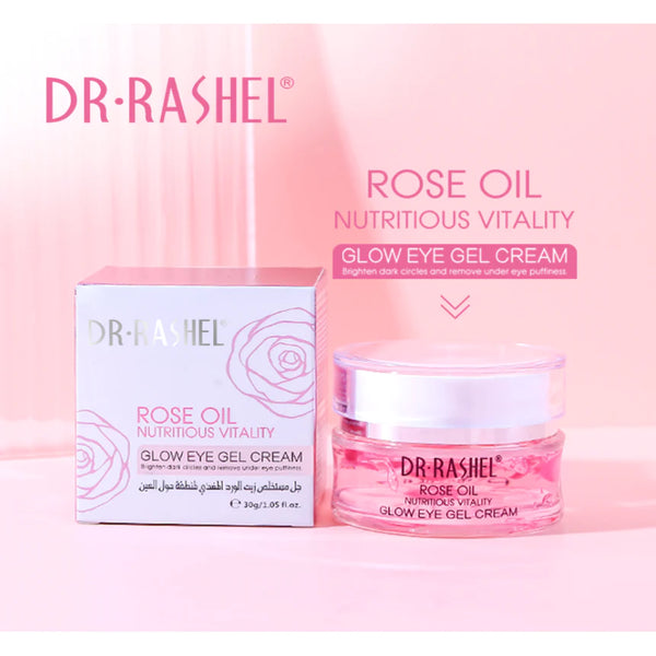 Dr.Rashel Rose Oil Nutritious Vitality Glow Eye Gel Cream DRL-1456