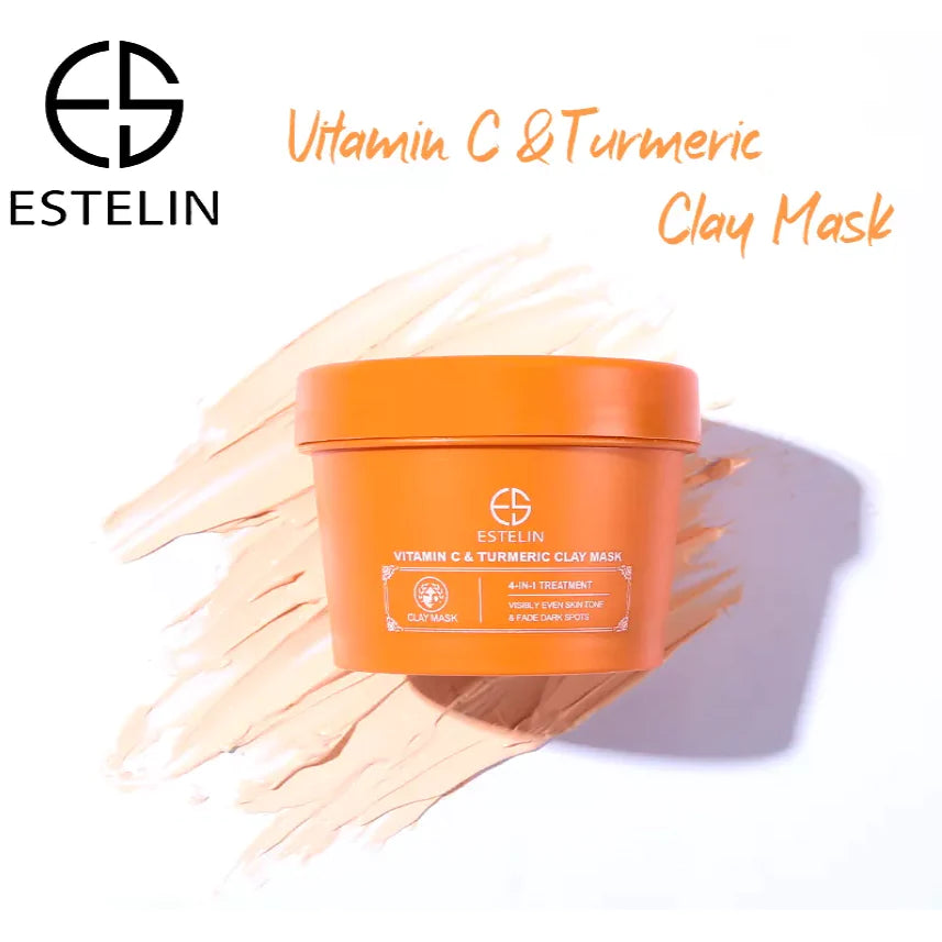Estelin Vitamin C & Turmeric Clay Mask 4-In-1 Treatment ES-0024