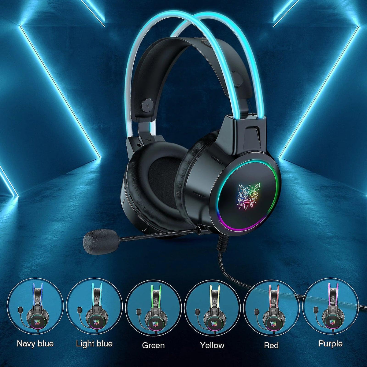 ONIKUMA X15 Pro Rgb Gaming Headset With Mic
