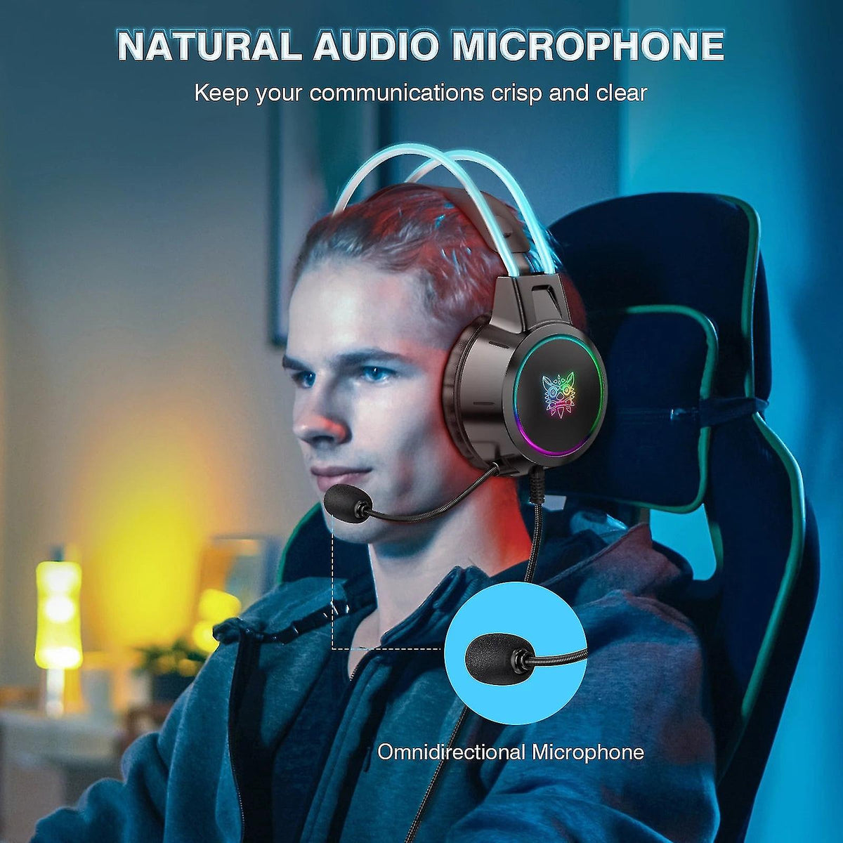 ONIKUMA X15 Pro Rgb Gaming Headset With Mic