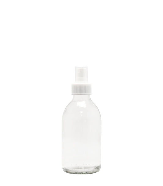 200ml Clear Generic Glass Bottle With White Mist Spray Box Of 70 Units