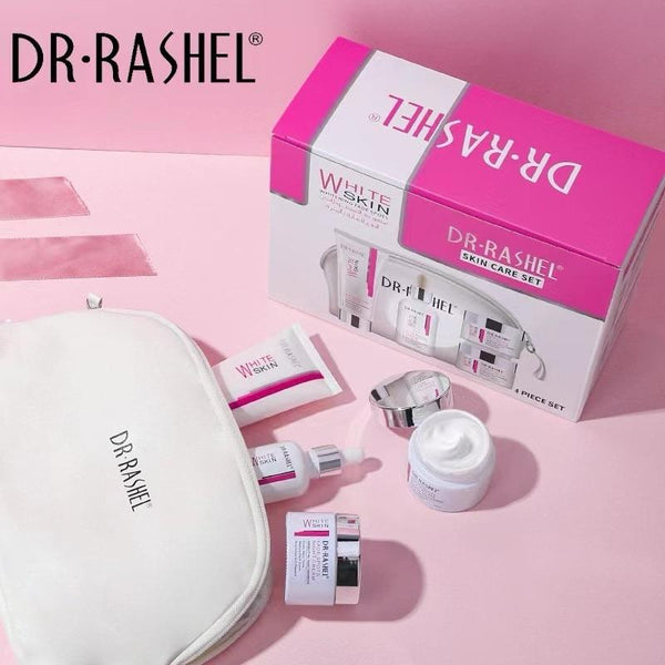 Dr.Rashel Skin Care White Skin Brightening Fade Spot 4 Piece Set With Bag DRL-1740