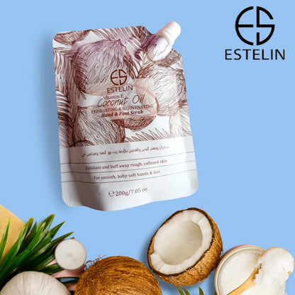 Estelin Body Vitamin E Coconut Oil Body Cleaning 4 Piece Set ES-0139