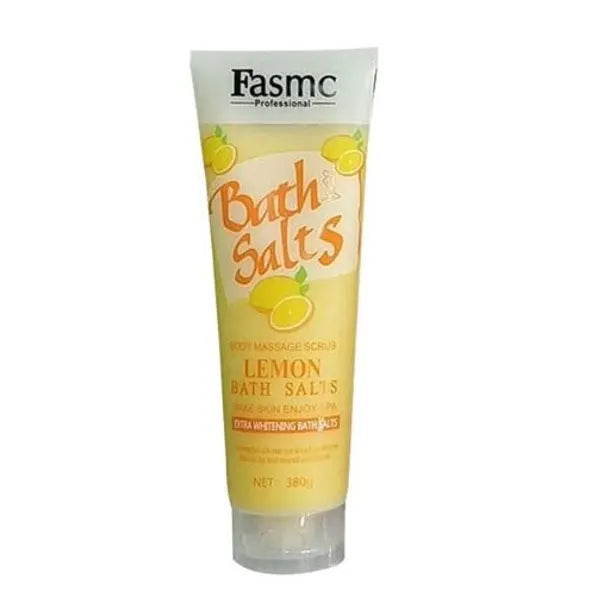 380g Pack of 12 Fasmc Bath Salts Body Massage Scrub - Lemon