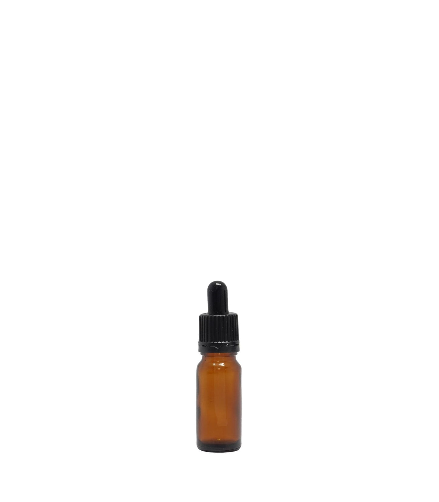10ml Amber Glass Dropper Bottle With Black Pipette Box Of 50 Units
