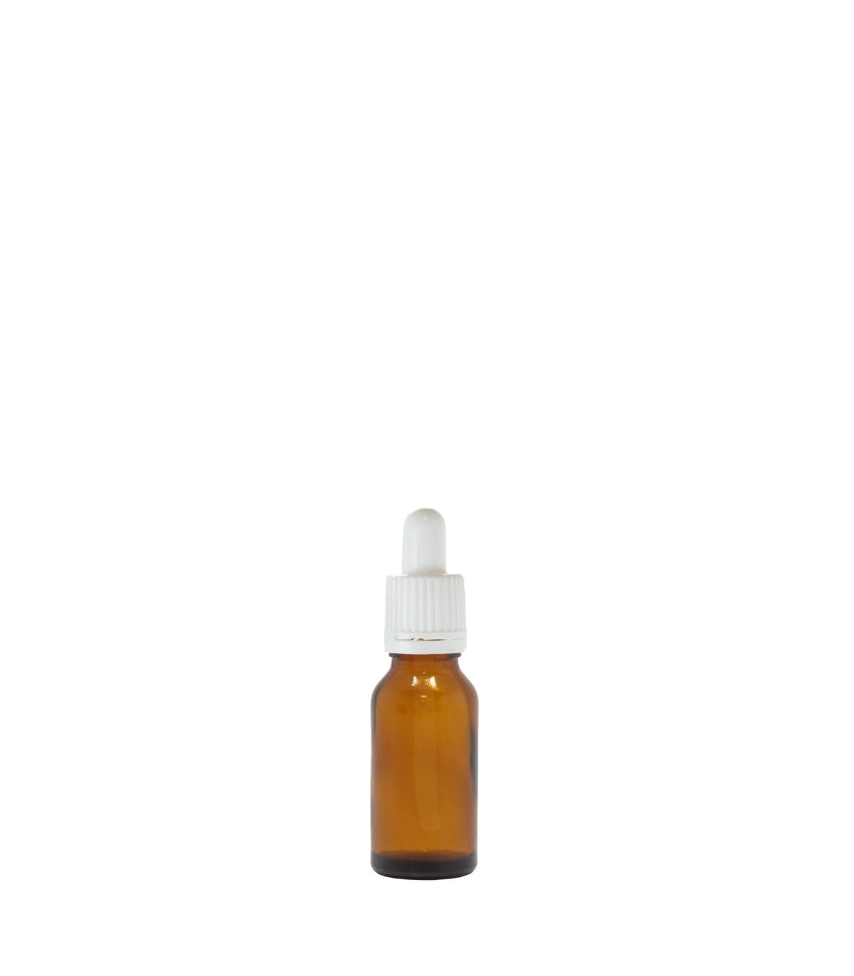20ml Amber Glass Dropper Bottle With White Pipette Pack Of 25 Units