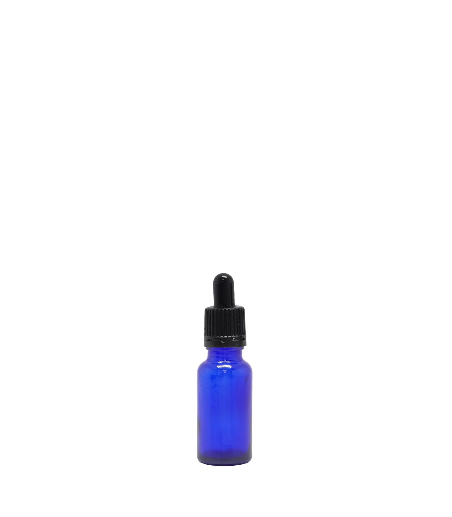 20ml Blue Glass Dropper Bottle With Black Pipette Pack Of 25 Units