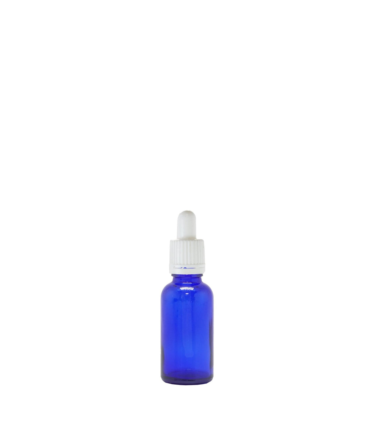 30ml Blue Glass Dropper Bottle With White Pipette Box Of 50 Units