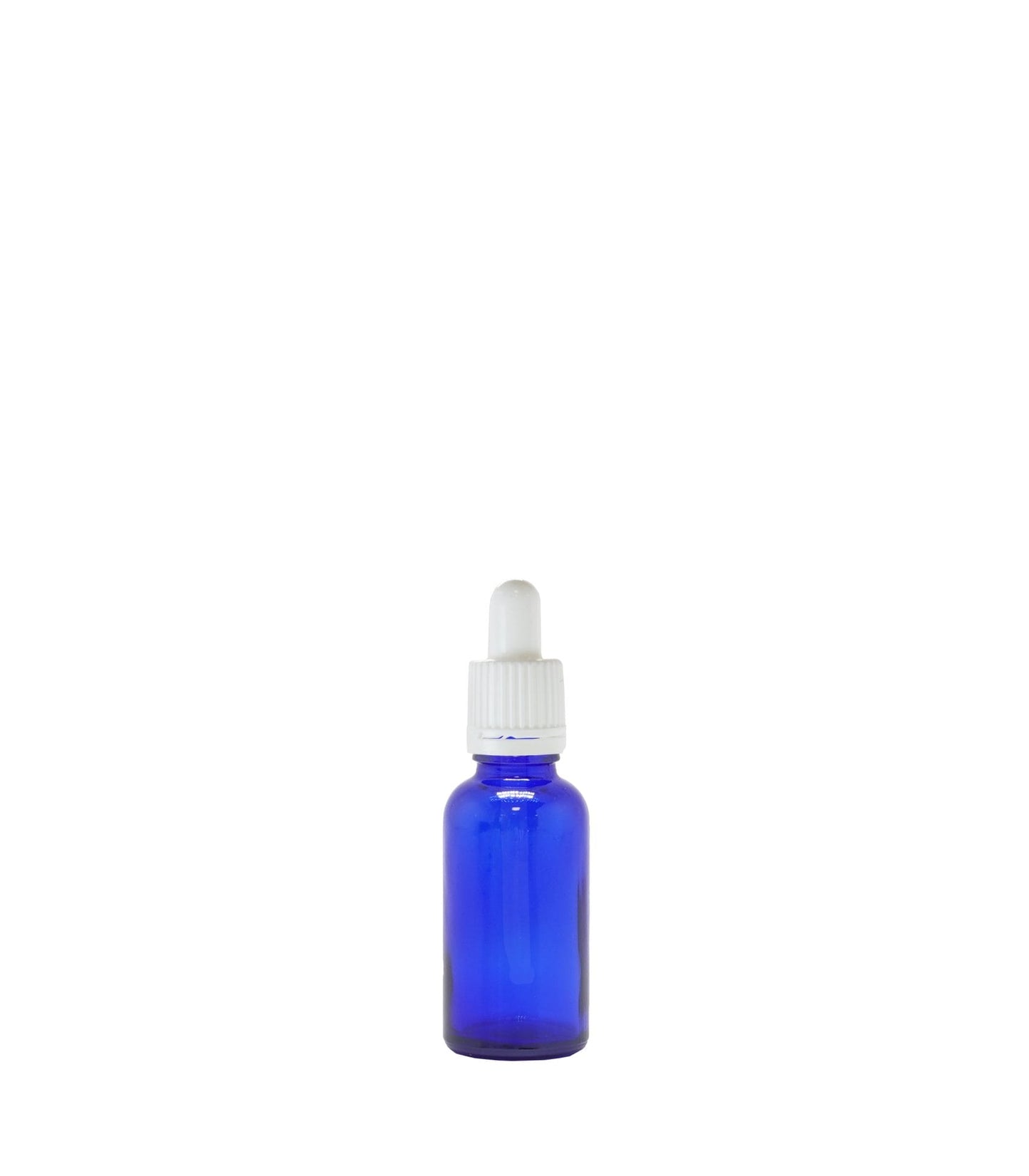 30ml Blue Glass Dropper Bottle With White Pipette