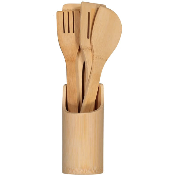 5 Piece Wooden Utensils Set