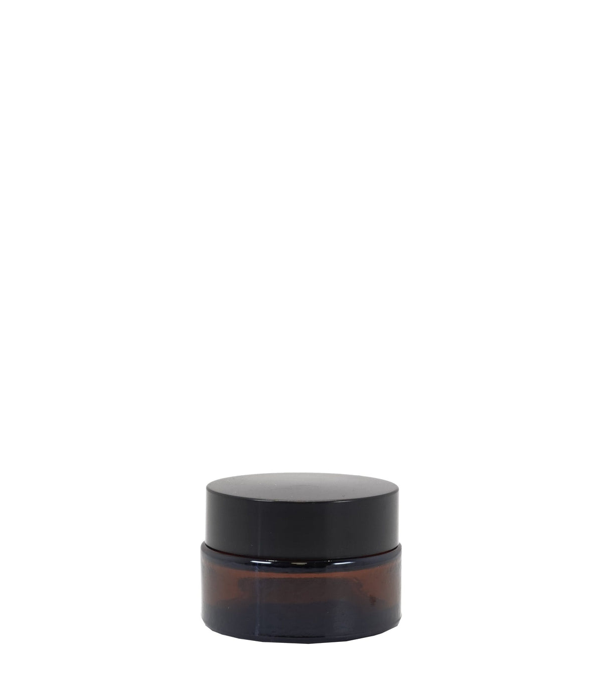 50g Amber Glass Jar With Black Lid And Shive Box Of 50 Units