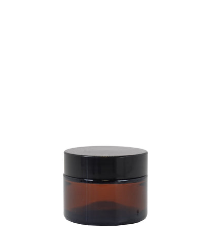 50g Amber Glass Jar With Black Lid