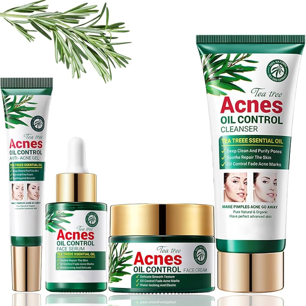 4 Pack Tea Tree Acne Control Combo