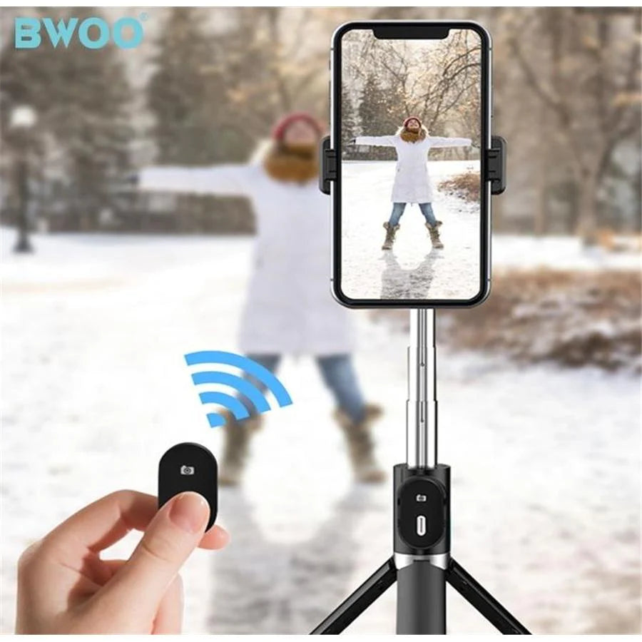 BWOO Wireless Bluetooth Control Selfie Stick/Tripod BO-ZP12