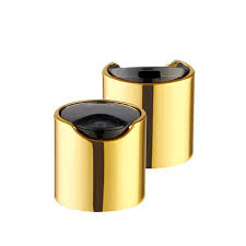 24/410 Gold And Black Disc Top Cap Pack of 100 Units