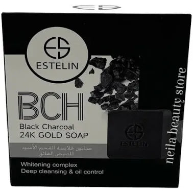 100g Black Charcoal 24K Gold Soap Pack Of 6 Units