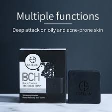 100g Black Charcoal 24K Gold Soap Pack Of 6 Units