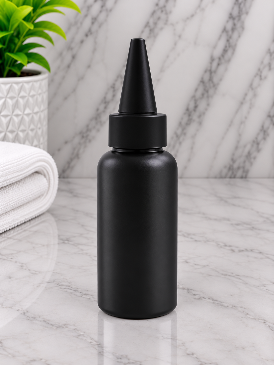 50ml Boston Black Bottle With Black Oil Spout