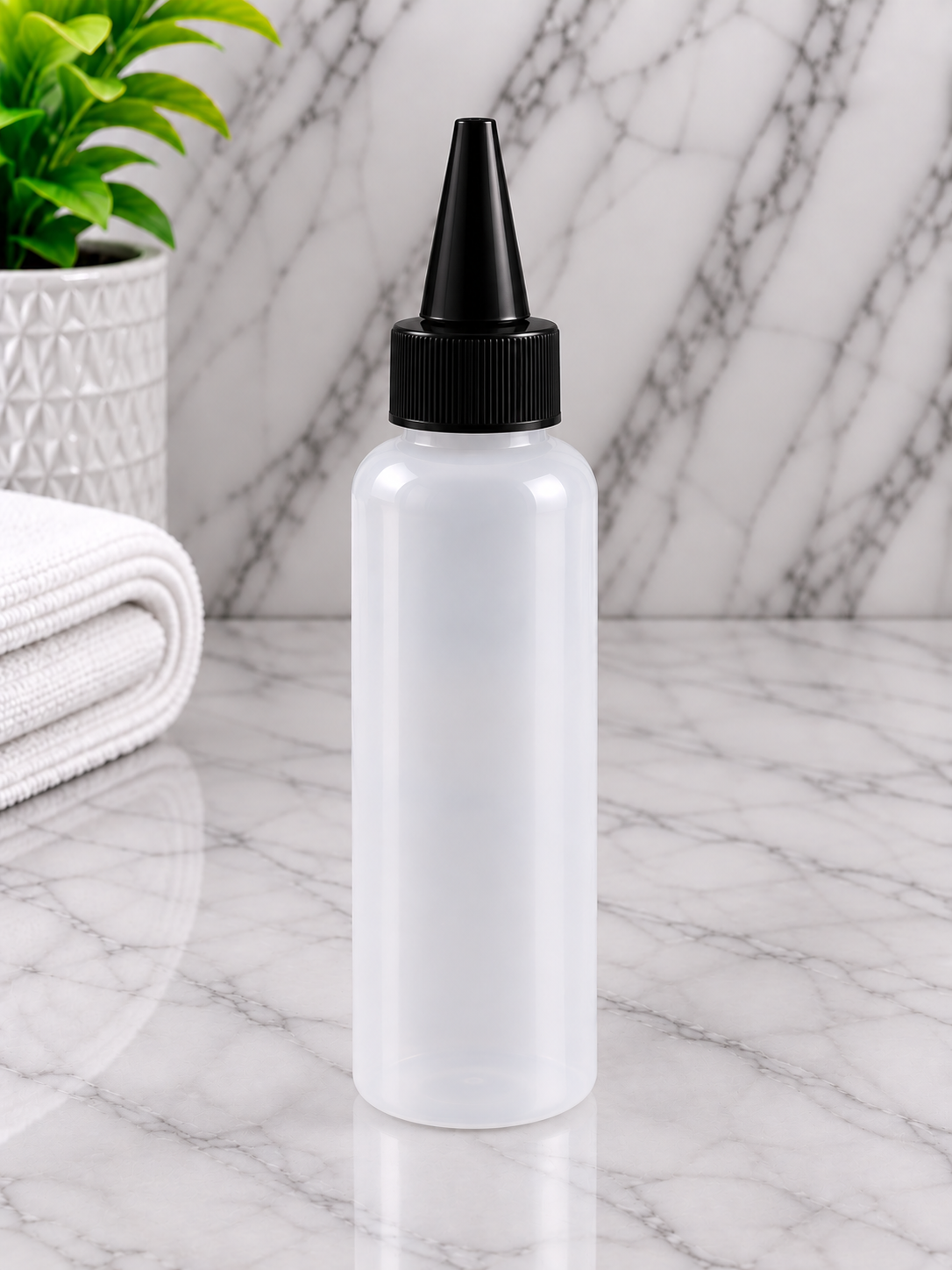 100ml Boston Natural Bottle With Black Oil Spout Pack Of 50