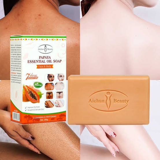 200g Aichun Beauty Papaya Essential Oil Soap Pack Of 12
