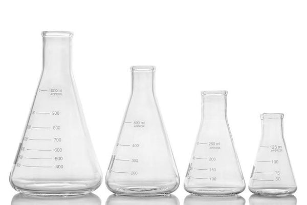 Glass Erlenmeyer Flask Narrow Neck