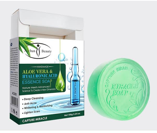 100g Aloe Vera & Hyaluronic Acid Soap Pack Of 12 Units