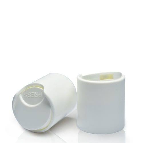 24/410 White Disc Top Cap Pack Of 100 Units