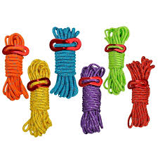 1 Piece Reflective Camp Tent Fixing Rope 5mm x 4m Random Colour