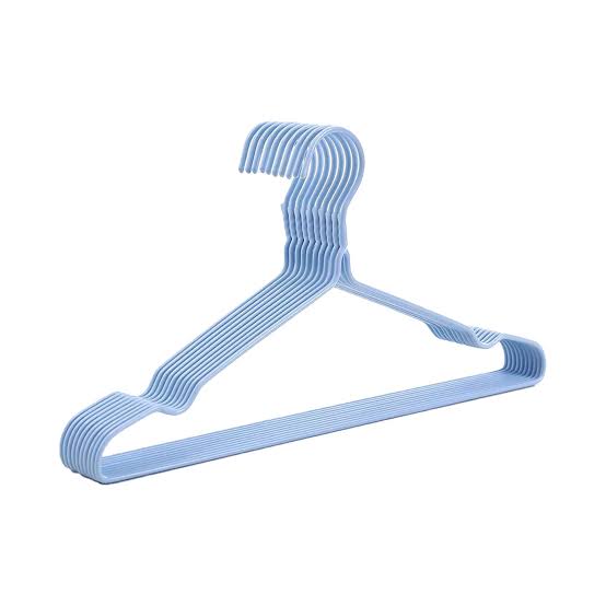 8 Pieces Clothes Hangers Blue