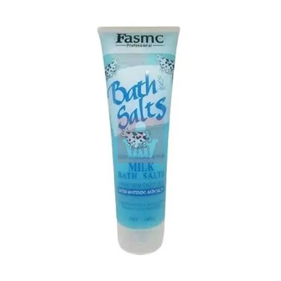 380g Pack Of 6 Fasmc Bath Salts Body Massage Scrub - Milk Blue