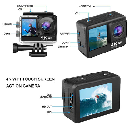 WIFI 4K Anti-Shake Video Outdoor Waterproof Sports Camera
